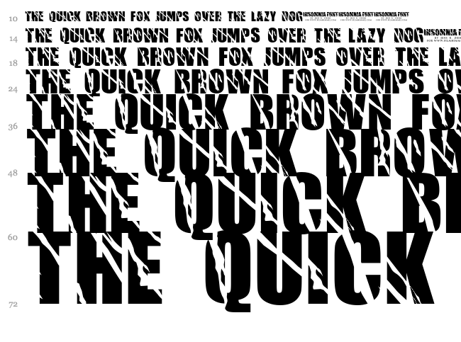 Insomnia font waterfall